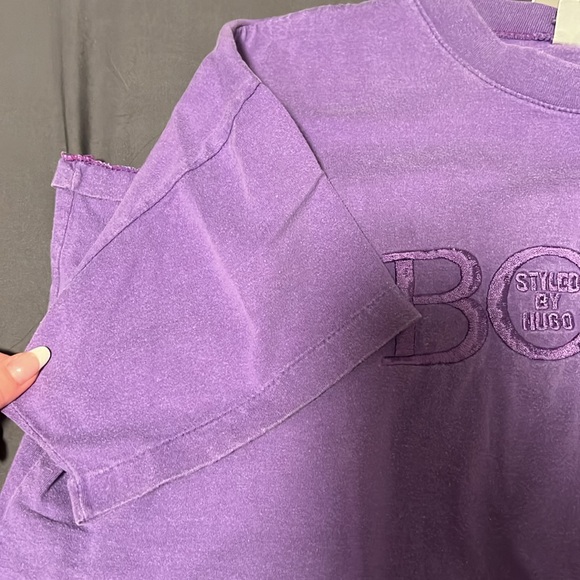 Vintage purple 90ms HUGO BOSS tee - Picture 3 of 4